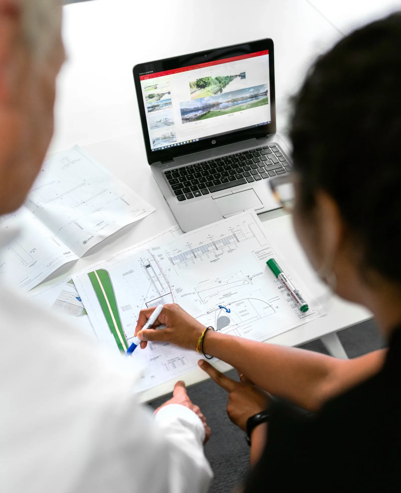 Engineering drawings and planning at Elite Aluminum