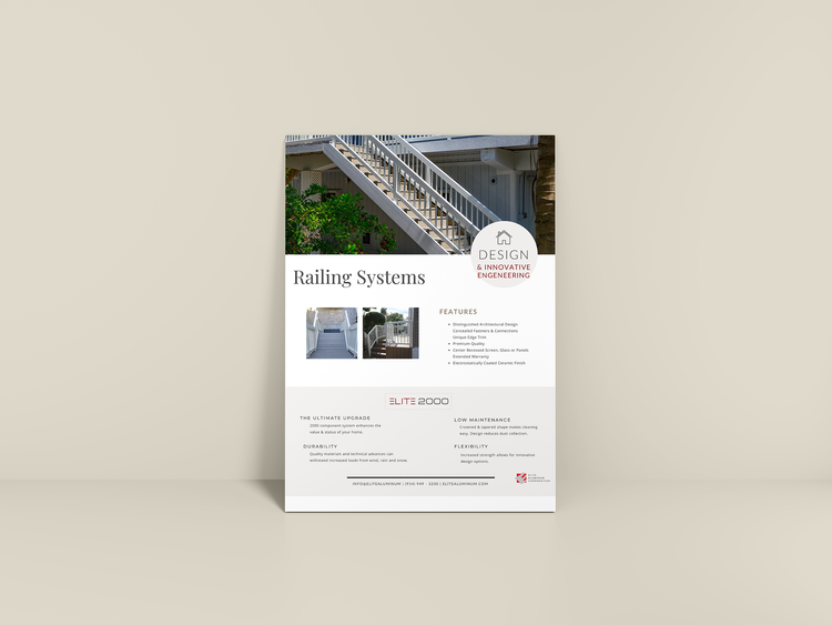 Elite Railing aluminum system detail 12