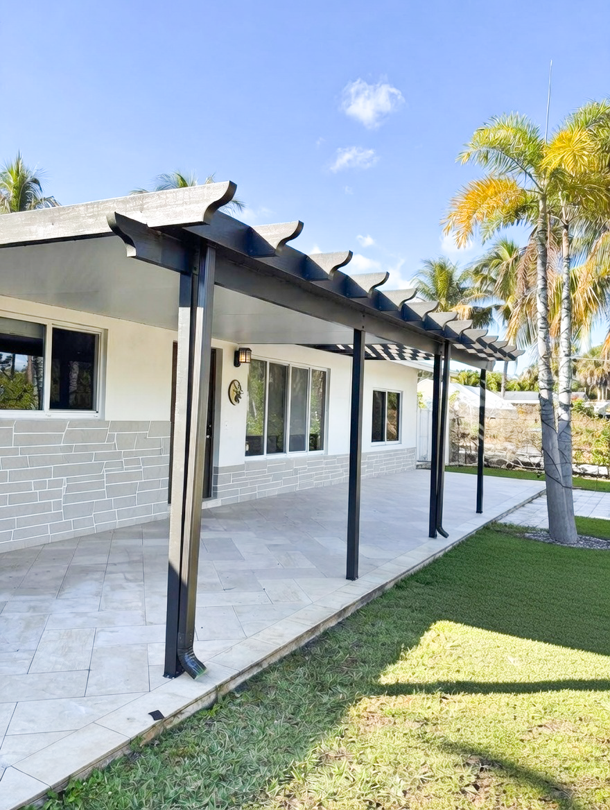 Naturewood aluminum pergola project view 15